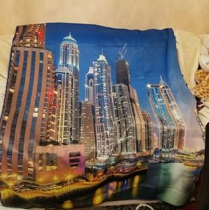 A set of City lights 3D curtains New with tags